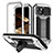 Coque Luxe Aluminum Metal Housse Etui 360 Degres RJ3 pour Apple iPhone 14 Plus Argent