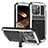Coque Luxe Aluminum Metal Housse Etui 360 Degres RJ4 pour Apple iPhone 14 Pro Argent