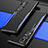 Coque Luxe Aluminum Metal Housse Etui M01 pour Vivo X60 Pro 5G Bleu