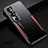 Coque Luxe Aluminum Metal Housse Etui M01 pour Xiaomi Mi 10 Ultra Rouge