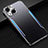 Coque Luxe Aluminum Metal Housse Etui M05 pour Apple iPhone 14 Bleu