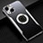 Coque Luxe Aluminum Metal Housse Etui M07 pour Apple iPhone 15 Argent