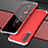 Coque Luxe Aluminum Metal Housse Etui pour Oppo Find X2 Lite Argent et Rouge