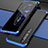 Coque Luxe Aluminum Metal Housse Etui pour Xiaomi Mi 10 Bleu et Noir