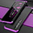 Coque Luxe Aluminum Metal Housse Etui pour Xiaomi Mi 10 Violet et Noir