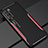 Coque Luxe Aluminum Metal Housse Etui T01 pour Huawei P40 Lite 5G Rouge
