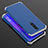Coque Luxe Aluminum Metal Housse Etui T01 pour Oppo RX17 Pro Bleu