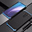 Coque Luxe Aluminum Metal Housse Etui T02 pour Xiaomi Redmi Note 8 Pro Bleu et Noir