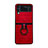 Coque Luxe Cuir et Plastique Housse Etui Mat C02 pour Samsung Galaxy Z Flip4 5G Rouge