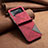 Coque Luxe Cuir et Plastique Housse Etui Mat S01 pour Samsung Galaxy Z Flip4 5G Rouge