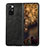 Coque Luxe Cuir et Plastique Housse Etui Mat S02 pour Xiaomi Mix Fold 5G Noir Petit