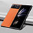 Coque Luxe Cuir et Plastique Housse Etui Mat S09 pour Xiaomi Mix Fold 2 5G Orange