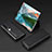 Coque Luxe Cuir et Plastique Housse Etui Mat T02 pour Samsung Galaxy Z Fold4 5G Noir
