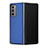 Coque Luxe Cuir et Plastique Housse Etui Mat T03 pour Samsung Galaxy Z Fold2 5G Bleu