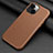 Coque Luxe Cuir Housse Etui A09 pour Apple iPhone 13 Mini Marron