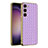 Coque Luxe Cuir Housse Etui AC3 pour Samsung Galaxy S21 5G Violet Petit