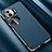 Coque Luxe Cuir Housse Etui AT2 pour Oppo Reno11 Pro 5G Bleu