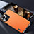 Coque Luxe Cuir Housse Etui AT7 pour Apple iPhone 14 Pro Orange