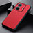 Coque Luxe Cuir Housse Etui B02H pour Vivo T1 Pro 5G Rouge