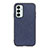 Coque Luxe Cuir Housse Etui B03H pour Samsung Galaxy M23 5G Bleu Petit