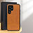 Coque Luxe Cuir Housse Etui B03H pour Samsung Galaxy S25 Ultra 5G Marron