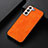 Coque Luxe Cuir Housse Etui B06H pour Samsung Galaxy S23 Plus 5G Orange