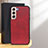 Coque Luxe Cuir Housse Etui B08H pour Samsung Galaxy S25 Plus 5G Rouge