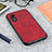 Coque Luxe Cuir Housse Etui B08H pour Samsung Galaxy XCover 5 SM-G525F Rouge