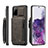 Coque Luxe Cuir Housse Etui C01S pour Samsung Galaxy S20 Plus 5G Marron