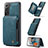 Coque Luxe Cuir Housse Etui C01S pour Samsung Galaxy S21 Plus 5G Petit