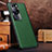 Coque Luxe Cuir Housse Etui DL1 pour Huawei P60 Pro Vert