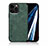 Coque Luxe Cuir Housse Etui DY1 pour Apple iPhone 13 Pro Max Vert