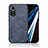 Coque Luxe Cuir Housse Etui DY3 pour Huawei Honor 50 5G Bleu Petit