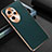 Coque Luxe Cuir Housse Etui GS2 pour Huawei Honor 100 Pro 5G Vert Petit