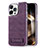 Coque Luxe Cuir Housse Etui JD1 pour Apple iPhone 15 Pro Violet