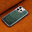 Coque Luxe Cuir Housse Etui JD2 pour Apple iPhone 15 Pro Vert Petit