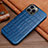 Coque Luxe Cuir Housse Etui L01 pour Apple iPhone 13 Pro Bleu