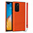 Coque Luxe Cuir Housse Etui N02 pour Huawei P40 Orange