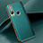 Coque Luxe Cuir Housse Etui pour Huawei Enjoy 10 Plus Vert