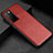 Coque Luxe Cuir Housse Etui pour Huawei Honor Play4 5G Rouge