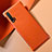 Coque Luxe Cuir Housse Etui pour Huawei Nova 6 Orange