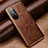 Coque Luxe Cuir Housse Etui pour Huawei Nova 8 Pro 5G Marron Petit