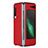 Coque Luxe Cuir Housse Etui pour Samsung Galaxy Fold Rouge