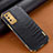 Coque Luxe Cuir Housse Etui pour Samsung Galaxy M02s Noir