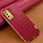 Coque Luxe Cuir Housse Etui pour Samsung Galaxy M02s Rouge