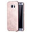 Coque Luxe Cuir Housse Etui pour Samsung Galaxy S7 Edge G935F Or Rose
