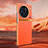Coque Luxe Cuir Housse Etui QK2 pour Vivo X90 5G Orange