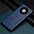 Coque Luxe Cuir Housse Etui R01 pour Huawei Mate 40E 5G Bleu