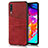 Coque Luxe Cuir Housse Etui R01 pour Samsung Galaxy A70S Rouge