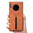 Coque Luxe Cuir Housse Etui R02 pour Huawei Mate 30 5G Orange